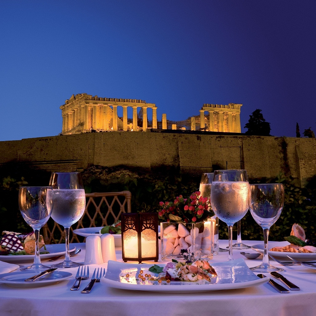Romantic Dinner Tour with Acropolis View